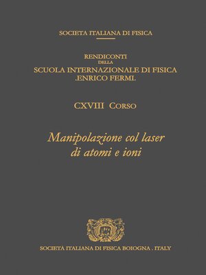 cover image of Laser Manipulation of Atoms and Ions